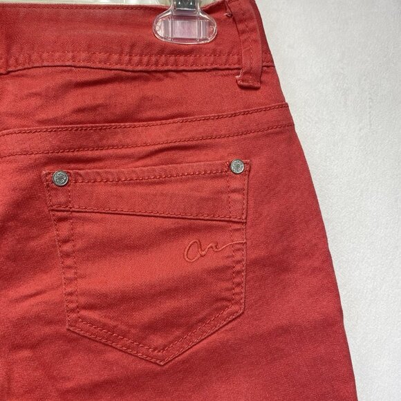 AMERICAN RAG Cie Low-Rise Skinny Leg Ankle Zip Jeans Women Size 3R Coral Stretch - Picture 14 of 16